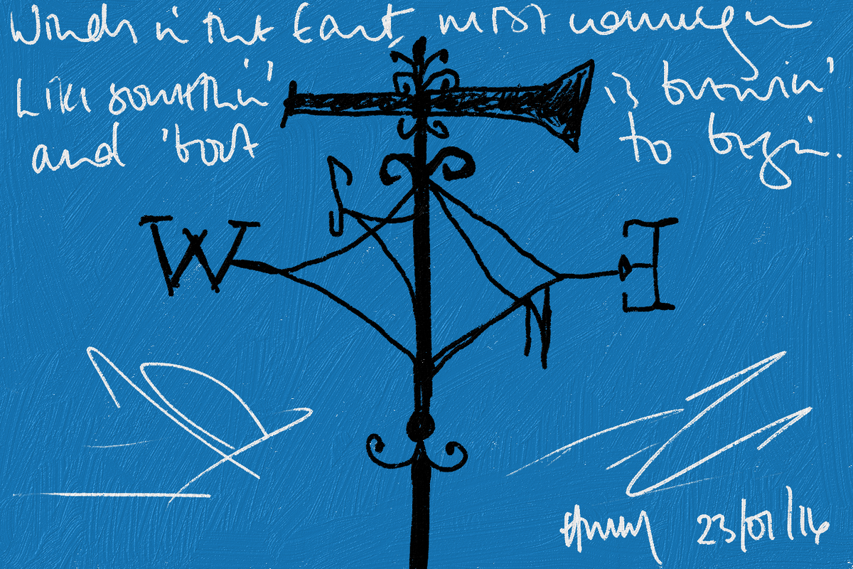 hm_morgan's tweet photo. #30daydrawingchallenge day 11: a turning point in your life (@Chillyourbeans) #MaryPoppins #windchanges https://t.co/Mxlkk2eITn