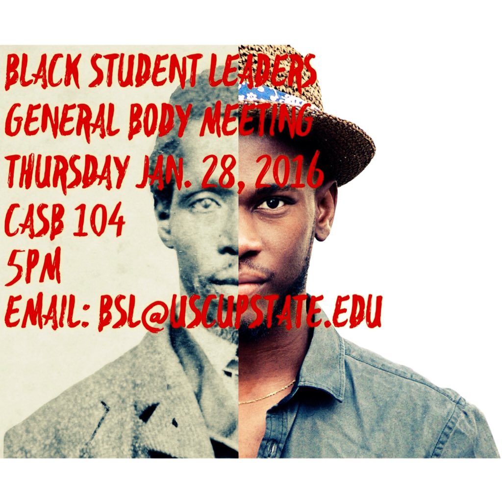 BSL_USCUPSTATE's tweet photo. This is a very important meeting to attend if you are interested in BSL this semester. https://t.co/slaztkZYFv