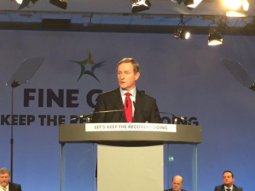 FineGael's tweet photo. EK: The recovery has enabled us to make a start in reversing the cuts made to vital services. #fgaf16 https://t.co/xrVAA28D8I