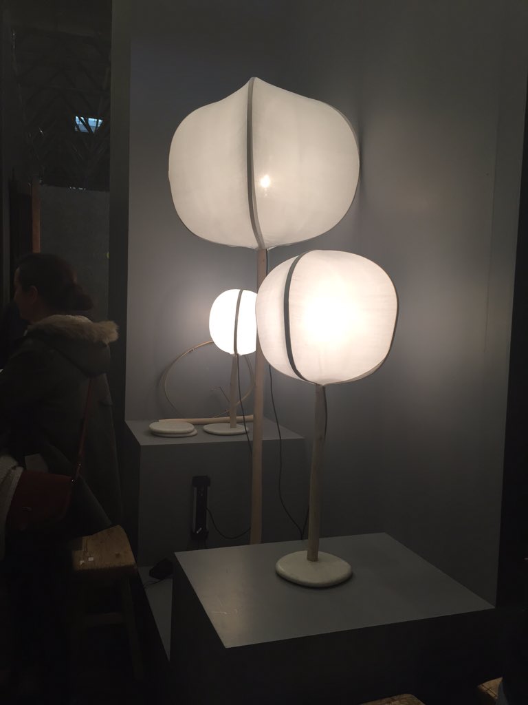 Annabelsmithint's tweet photo. Lovely the breezy giant linen shades just everywhere at #maisonetobjet #chiclighting #Shadechic https://t.co/G2C93VKJjg