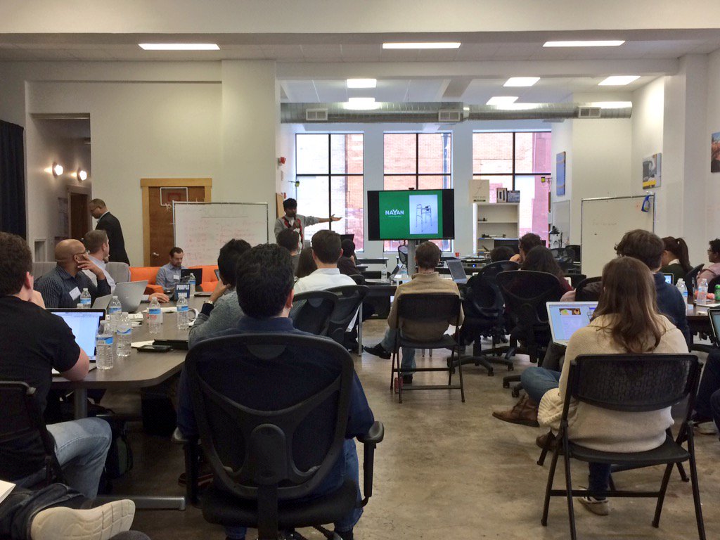 knnychn's tweet photo. @ThrillMillPgh #FoundationBootcamp wraps up day two with its top 3 pitches, starting with #Nayan https://t.co/N5wYHB4Z5y