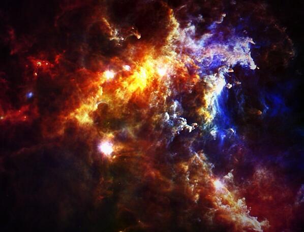 TheNlGHTSky's tweet photo. It's around 6 million degrees Celsius inside the Rosette Nebula—a thousand times hotter than the surface of the Sun. https://t.co/cpKTXgf8Fb