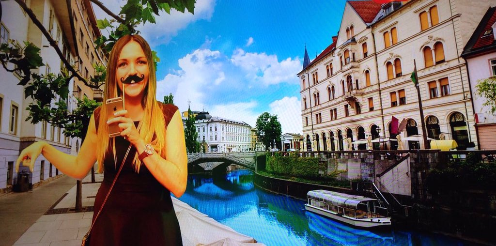 aoifemccrum's tweet photo. The green screen effect of #Slovenia #Ljubljana #Conventa2016 #ConventaExperience https://t.co/ndGNEAbrgG