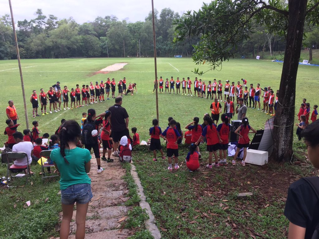 DubesAustralia's tweet image. Weekend before #AustraliaDay. Perfect for footy. Cricket too. Garudas v Bintangs #AFL at Buperta Park, Cibubur.