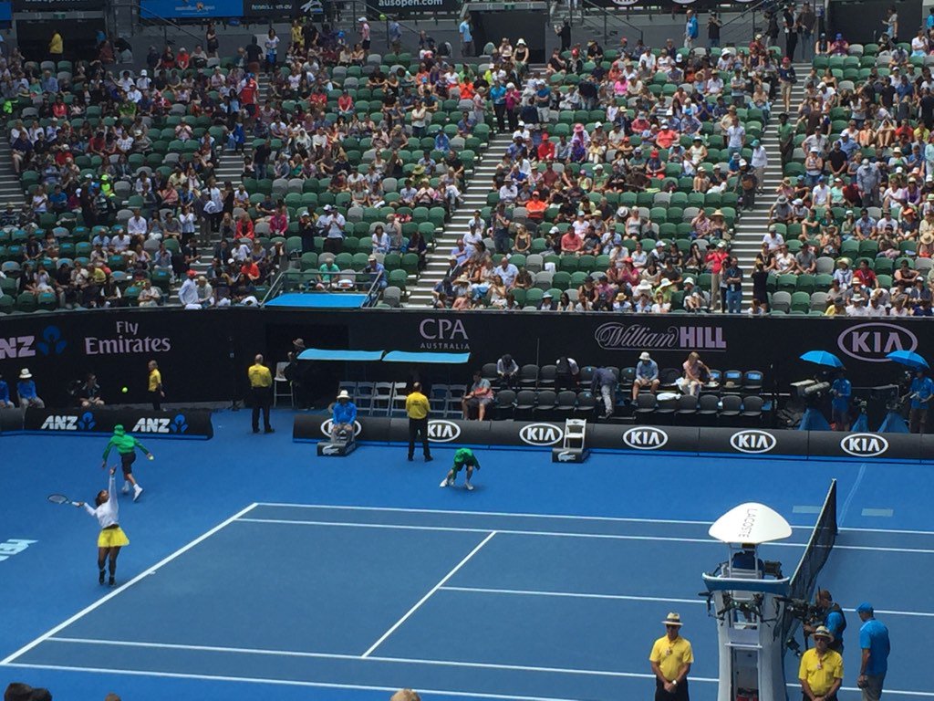 Not a bad sunday session at all  #SerenaWilliams #AusOpen