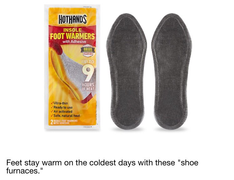 IvoFit's tweet photo. Promo tip #166 it's winter! Outdoor Marketing Campaigns are better with  insole foot warmers #promotions https://t.co/zLW2TofPhn