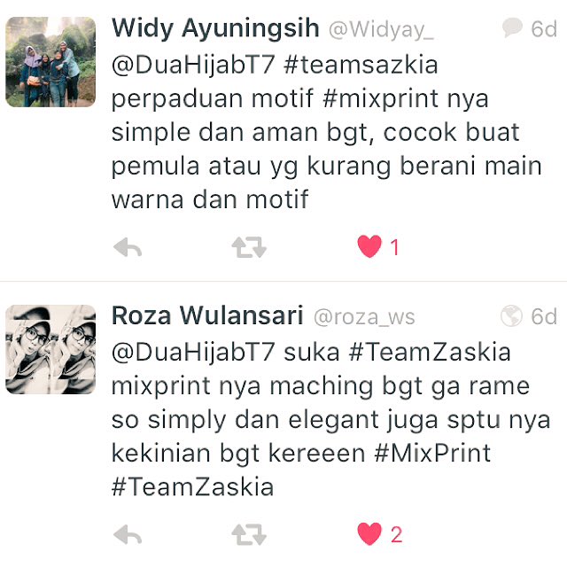 fashionbeautyT7's tweet photo. Selamat @Widyay_ & @roza_ws Vote Fashion Battle kalian terpilih dalam episode #MixPrint https://t.co/STBlU1gnDn