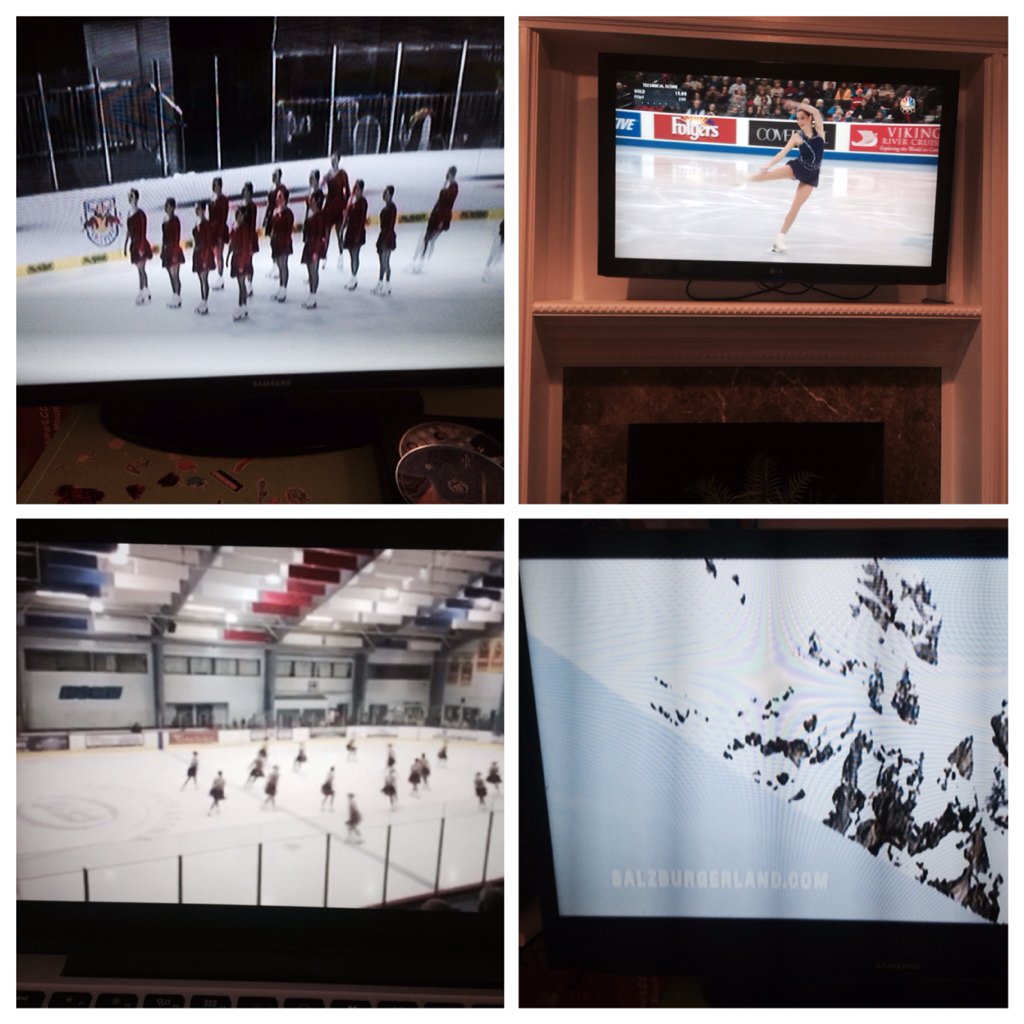 janefiore's tweet photo. When it rains it pours #skating #mozartcup #USChamps16 #LotsOfScreens https://t.co/L80xl4KaYn