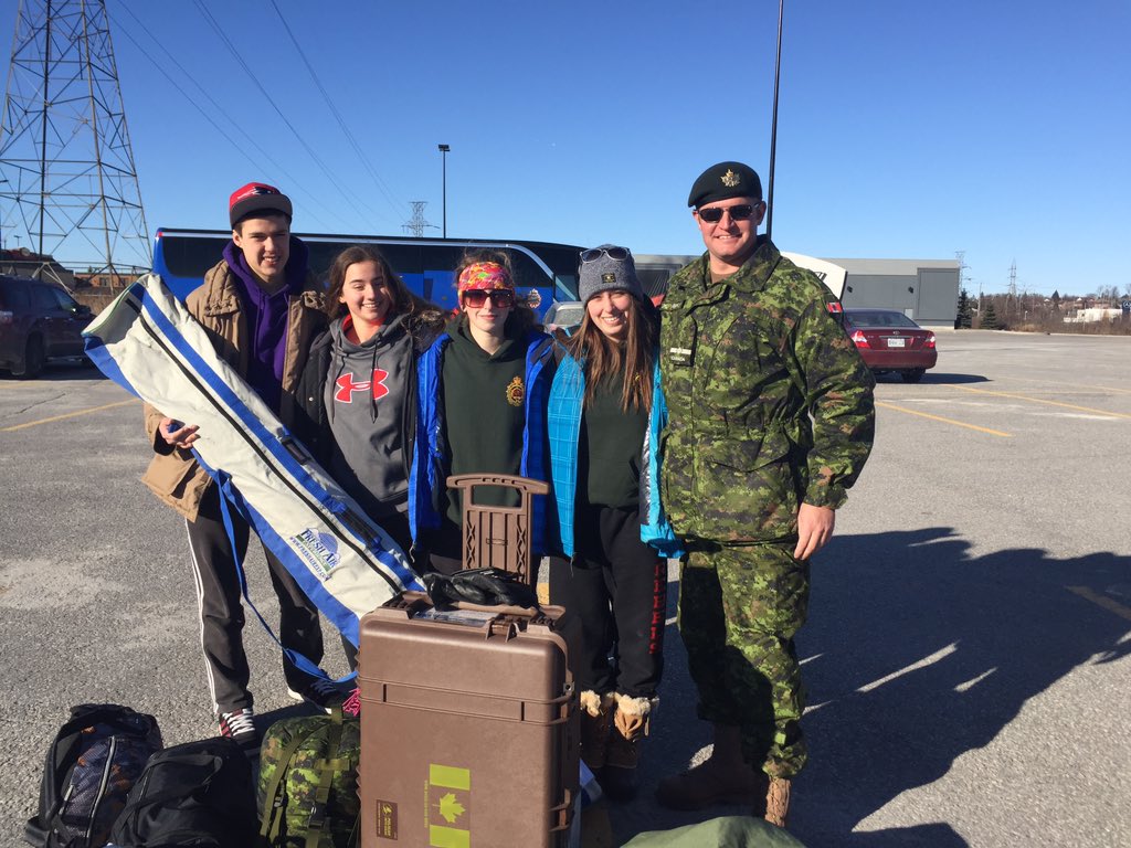 <a href="/41RCACC/">#41 PPHS RCACC</a> Biathlon Team is otw to <a href="/CampFortune/">Camp Fortune</a> in Chelsea, #Quebec for the #EOABiathlon2016
