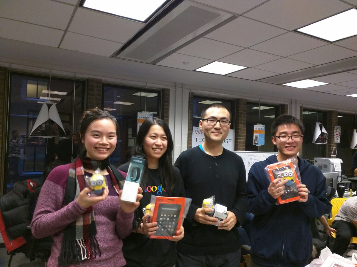 pennmcit's tweet photo. ... And the winners of the MCIT #PennApps demos are Yunchen Wei, Linjie Peng, Dichen Li, and Jingyuan Wu! Congrats! https://t.co/o23XdTqYkQ