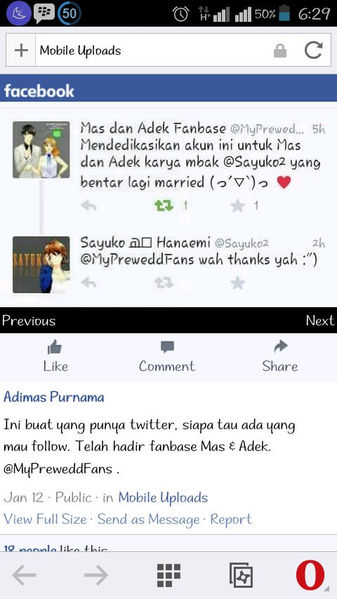 Di promote sama Mas di fb (っ´▽`)っ ♥