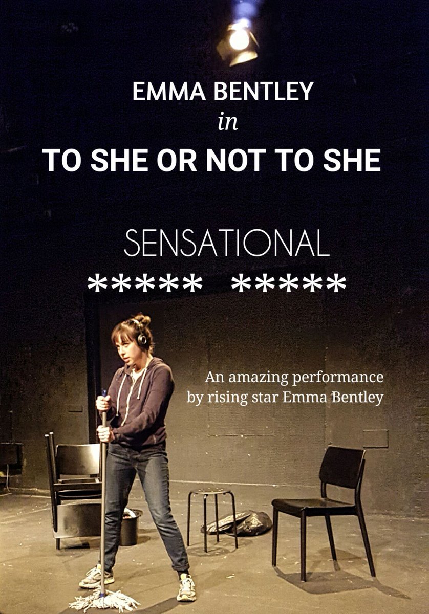 tintico_coffee's tweet photo. Just been to see @Emma_J_Bentley at the @LyricHammer. Wow. Bravo. #ToSheOrNotToShe https://t.co/kMqJtVVsTF