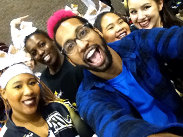 FrostFestCheer's tweet photo. #Selfie with X-Out Cheerleading ! 💙❄️⛄️🎀 #FrostFest16 https://t.co/07zMFgSn7W