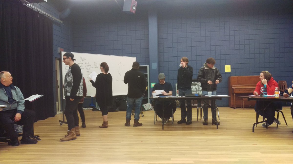 URTheatre's tweet photo. Rehearsals are underway! #describeHer #AttemptsonherLife https://t.co/sojUGOtjR8