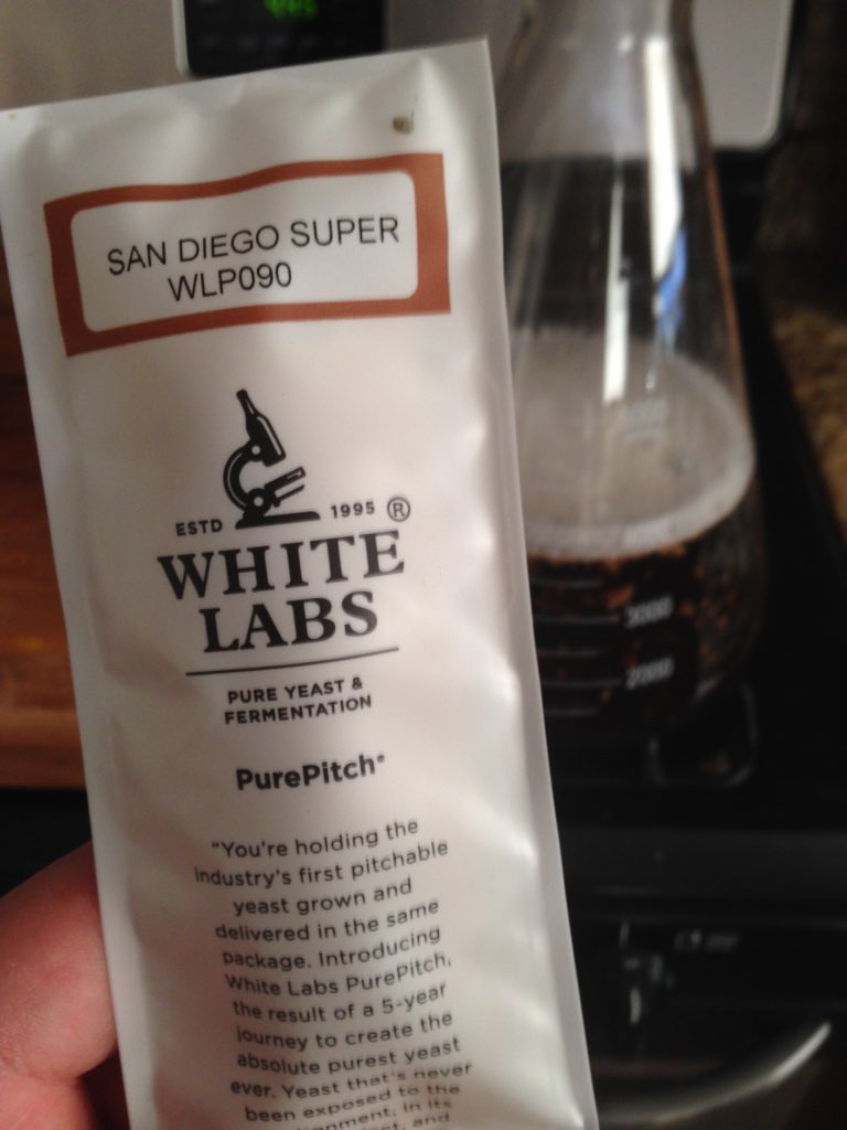 gamndood's tweet photo. The ferment on the WLP001 #PurePitch was epic!.. Time to see what WLP090 can do! #homebrew @whitelabs https://t.co/r9M7ie2lA1