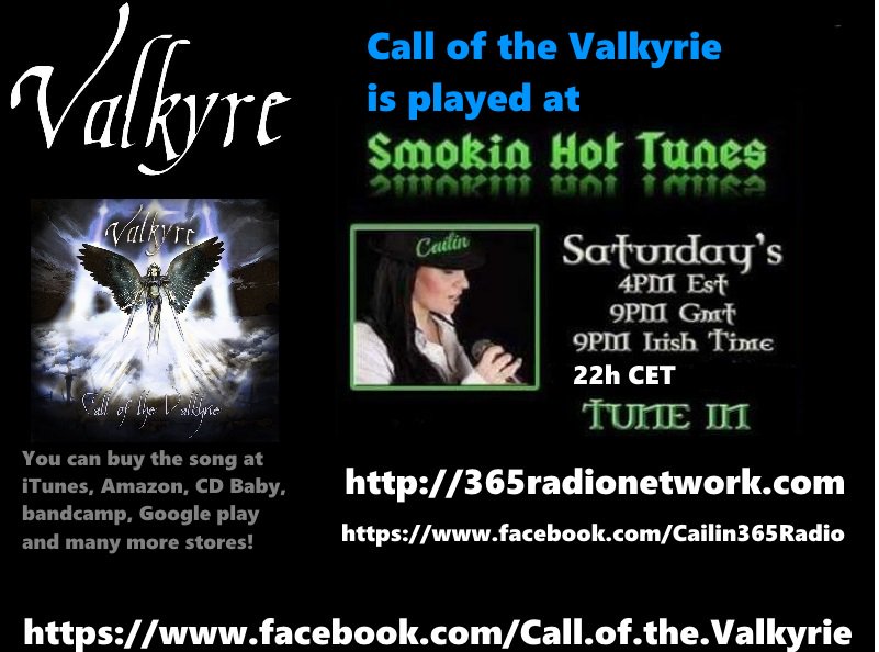 ValkyreBe's tweet photo. #CotV #PlayedAt @SmokinPR on @official365rn #femalefrontedmetal @CailinxDana #symphonicmetal #metal #Valkyre #metal https://t.co/u3I1f7Gc7E