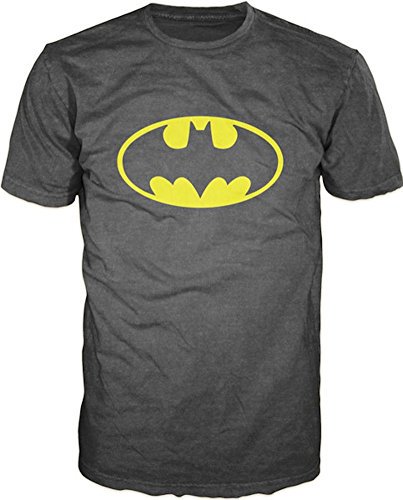 Batman Classic Logo Mens Charcoal Heather T-Shirt L order.sale/pXPc (via Amazon)