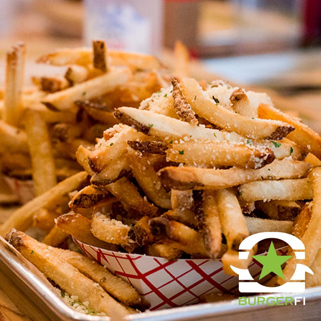 BurgerFi's tweet photo. Save the planet with the fries! One of our favorite canvases.#BURGERFI #HaveFries #🍟 https://t.co/cXAWVtuCNA