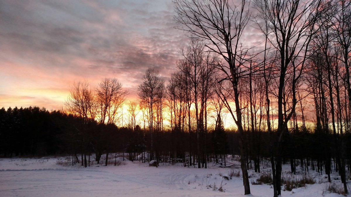 cabincreationsw's tweet photo. Beautiful #northwoods #sunset in Phillips today! #phillipswi #wintersunset #cabincreations https://t.co/x4FpQPWJeC