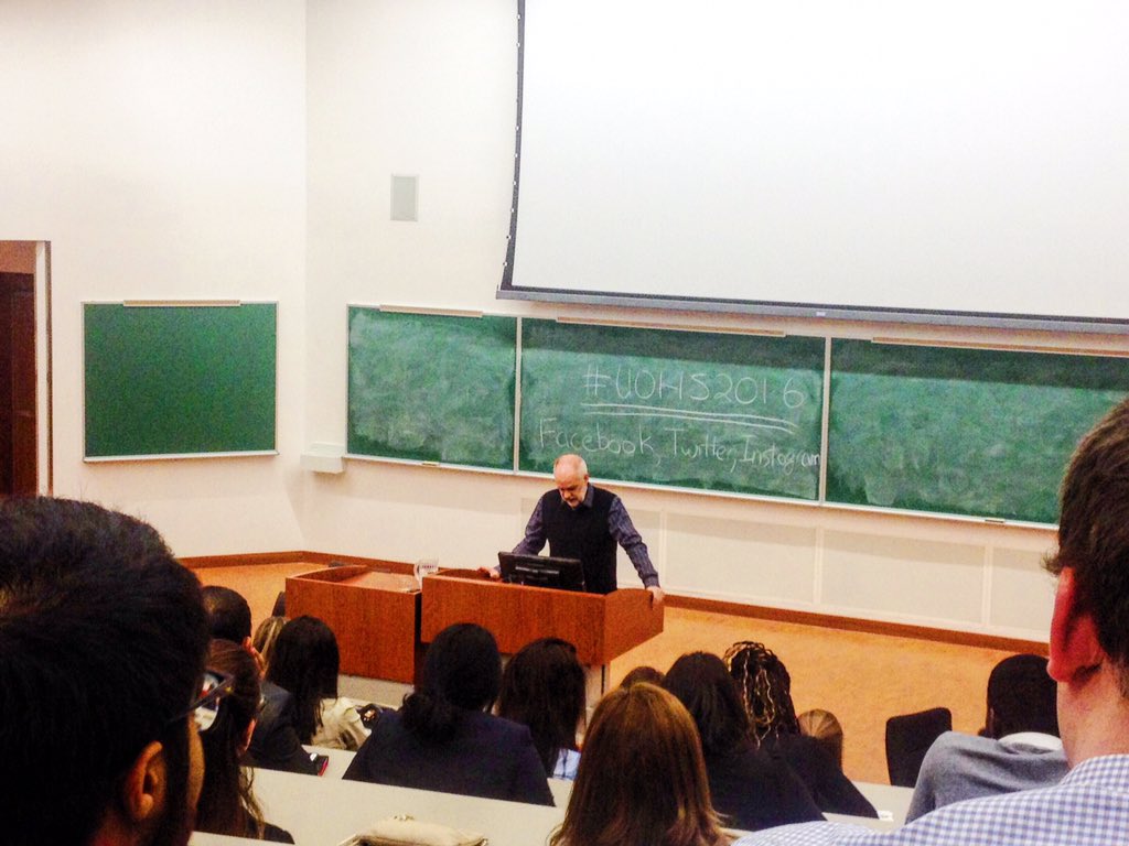 Thank you <a href="/picardonhealth/">André Picard</a> for coming to speak at this year's UOHS conference! #UOHS2016