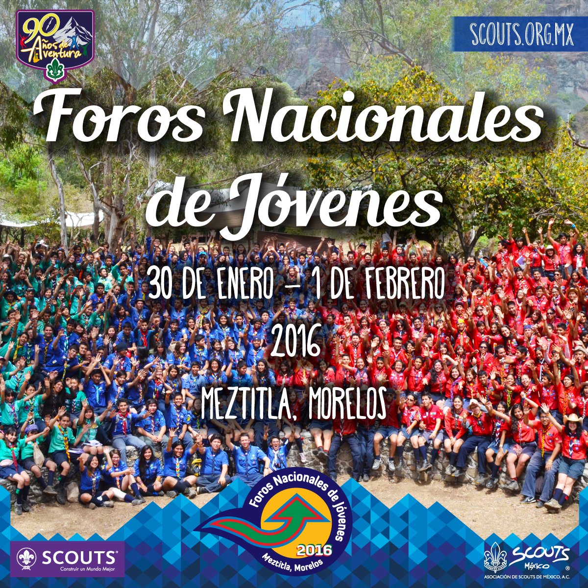 scoutsdemexico's tweet photo. ¿Ya están listos para los Foros Nacionales de Jóvenes 2016? https://t.co/CMYNLJaYXN #FNJ2016 #ForosNacionalesScouts https://t.co/V5w4gkyuhJ