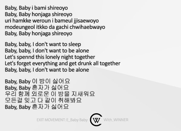 With_WINNER's tweet photo. #BABYBABY Covers!
Lee Hi→ https://t.co/ov20vlg9ry
Taeyang→ https://t.co/Bvm0RZpN7B
ZionT→ https://t.co/nnSvEvEHq7 https://t.co/fEkjNEr9Ha