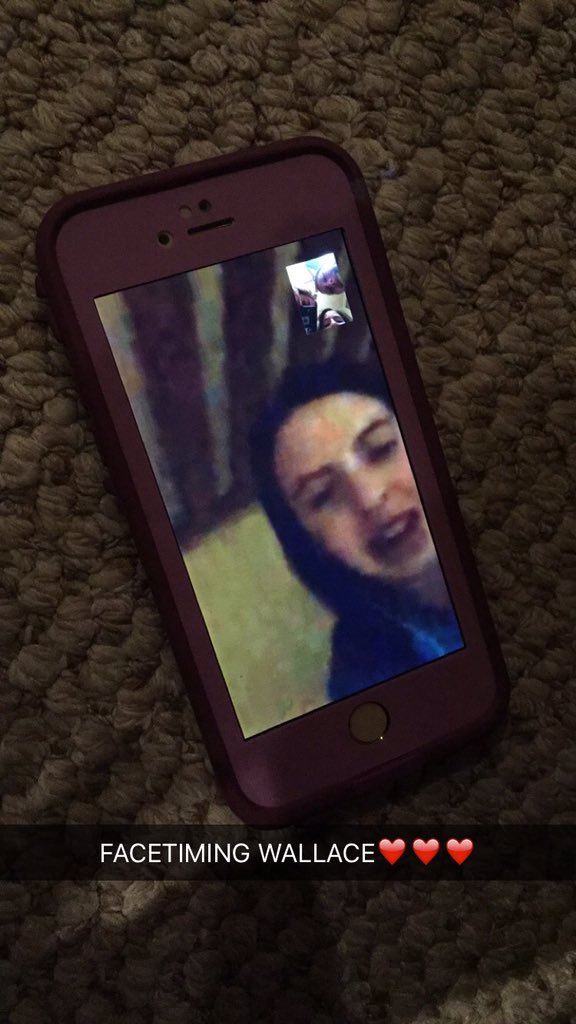 brookeb920's tweet photo. Still get turnt with Wallace even 3,866 miles away #Ballace🏀 https://t.co/TUYteOgIqM