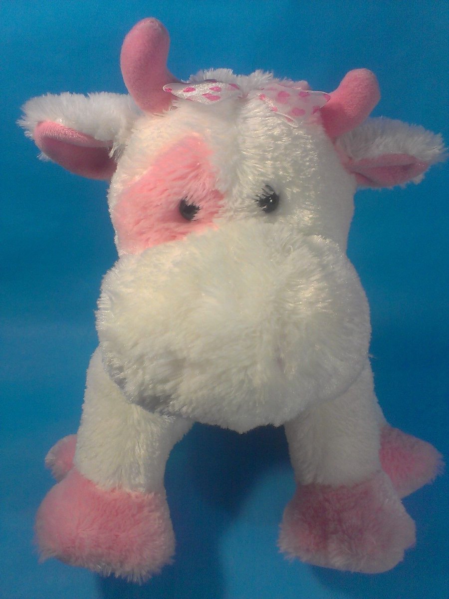 pink cow stuffed animal