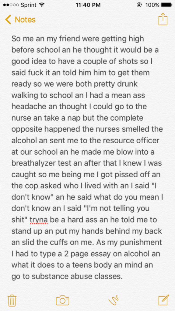 Drinking and Smoking Before School 💀