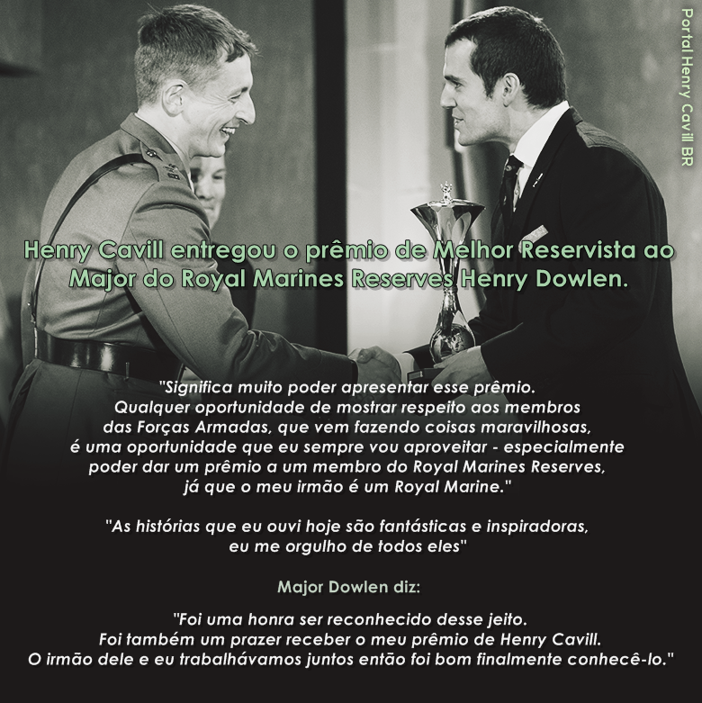 HenryCavillPo's tweet photo. Nosso parabéns ao Major #HenryDowlen! #HenryCavill #RMCTF #Millies2016 #RoyalMarines #TheRoyalMarines #GovUK https://t.co/CfFEYfaEWx