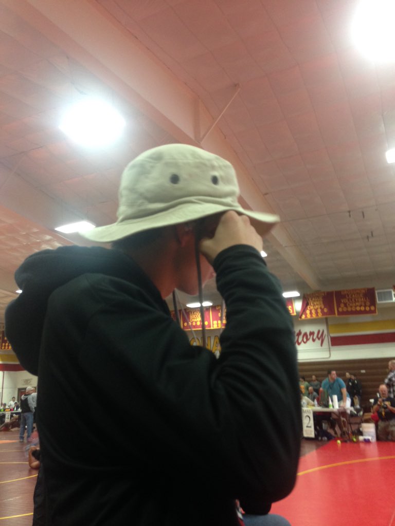 KofaWrestling's tweet photo. Jaso showing some upside headwear feel, rocking a sweet bucket hat all tourney #alltourneylidteam #bubbastatus https://t.co/NHkEOsfQmf