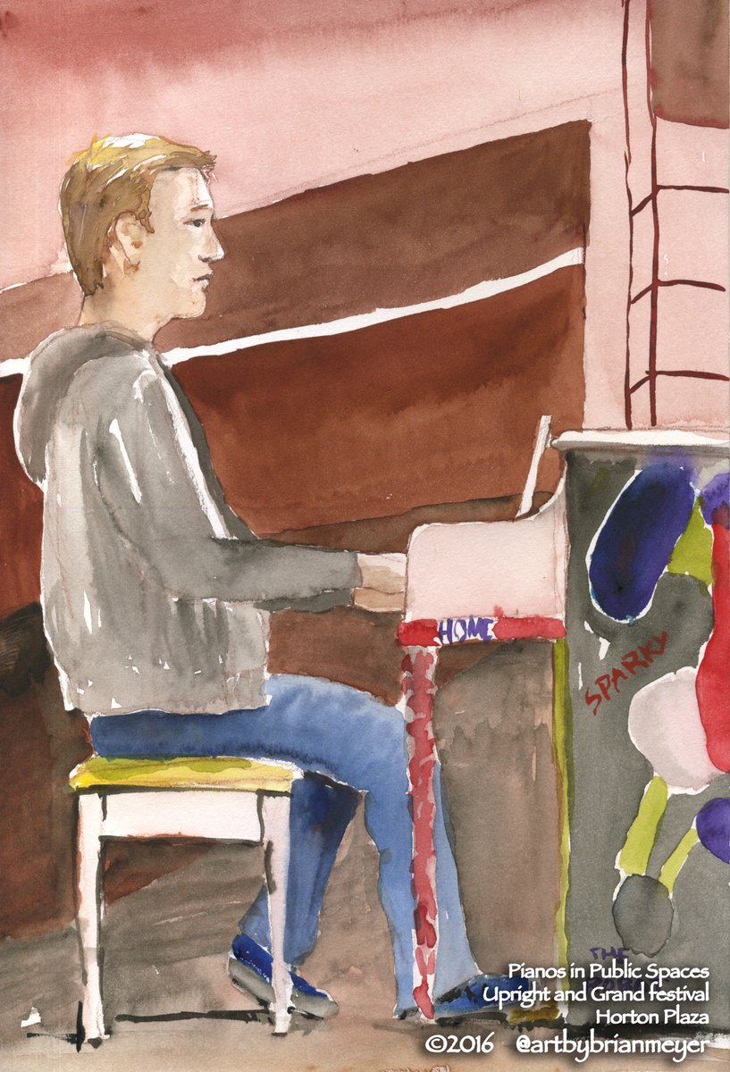 ArtByBrianMeyer's tweet photo. Painting the #PianosinPublicSpaces #playmeSD #pips #art #music @SanDiegoSymph @WestfieldHP @TommyMeyer5 #SanDiego https://t.co/llBbdtcXFe