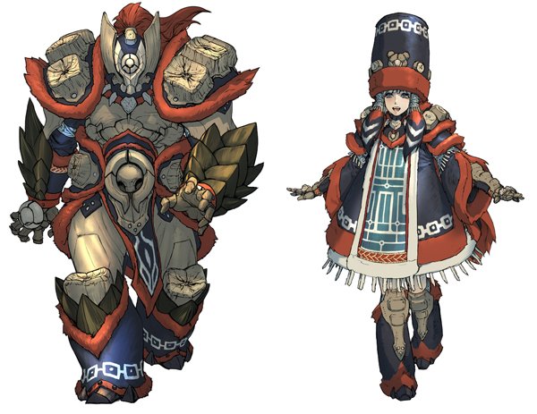 モンハン部公式 Mhx Mhxデザインのひみつ 公開中 ガムートの男性装備は 雪山を守る一つ目巨人 女性装備は その一つ目巨人と心を通わせる巫女 というイメージコンセプトがあるそうです 詳細 T Co E1hden3ect T Co Y8raiaaifo
