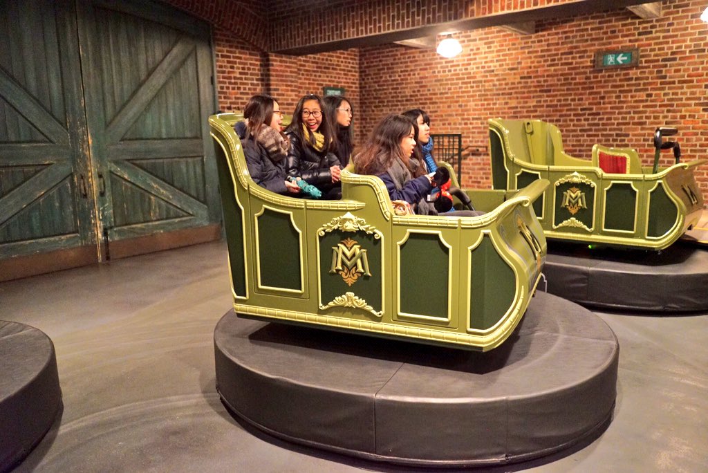 SoCal360's tweet photo. BEST. RIDE. EVER!!! Goosebumps and tears of joy riding Mystic Manor. #Tracklessride #HongKongDisneyland https://t.co/k47tN7wUeg