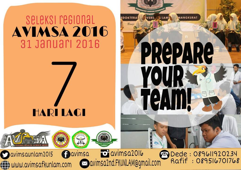 AVIMSAFKULM's tweet photo. Kami: AVIMSA tinggal seminggu lagi nih..
Kamu: Apa?! SEMINGGU lagi???
Kami: Yupp!

[ LET'S GET READY #Avimsa2016 ] https://t.co/fzxR2AR7xs