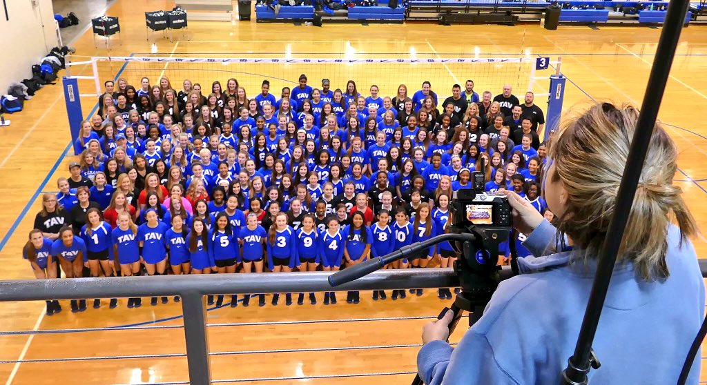 TAVVolleyball's tweet photo. #BehindTheScenes of the @Team_DSP shoot! #GoTAV https://t.co/g4XUo0ZSzx