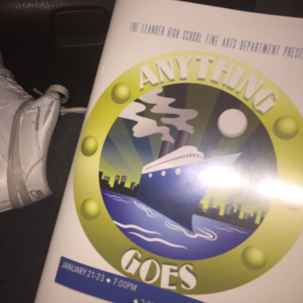 AHS_Musical's tweet photo. Two shows in one night! Great job Leander! @LHSAnythingGoes #gahsmta https://t.co/teIBQMfdXB