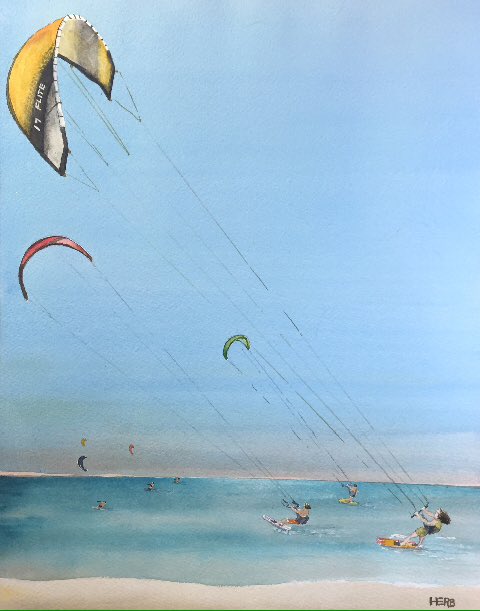 herbwilley's tweet image. facebook.com/herb.willey/po… 
#transparentwatercolors #Flite #LightWindKite @oceanrodeo #OceanRider