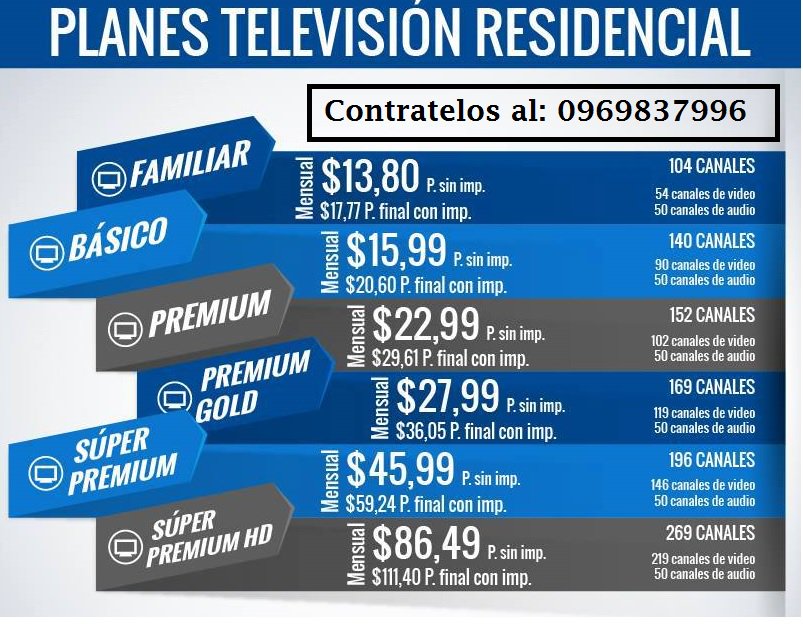 tvcable contratelo ya! y disfrute de las mejores progamaciones llamenos al 0969837996