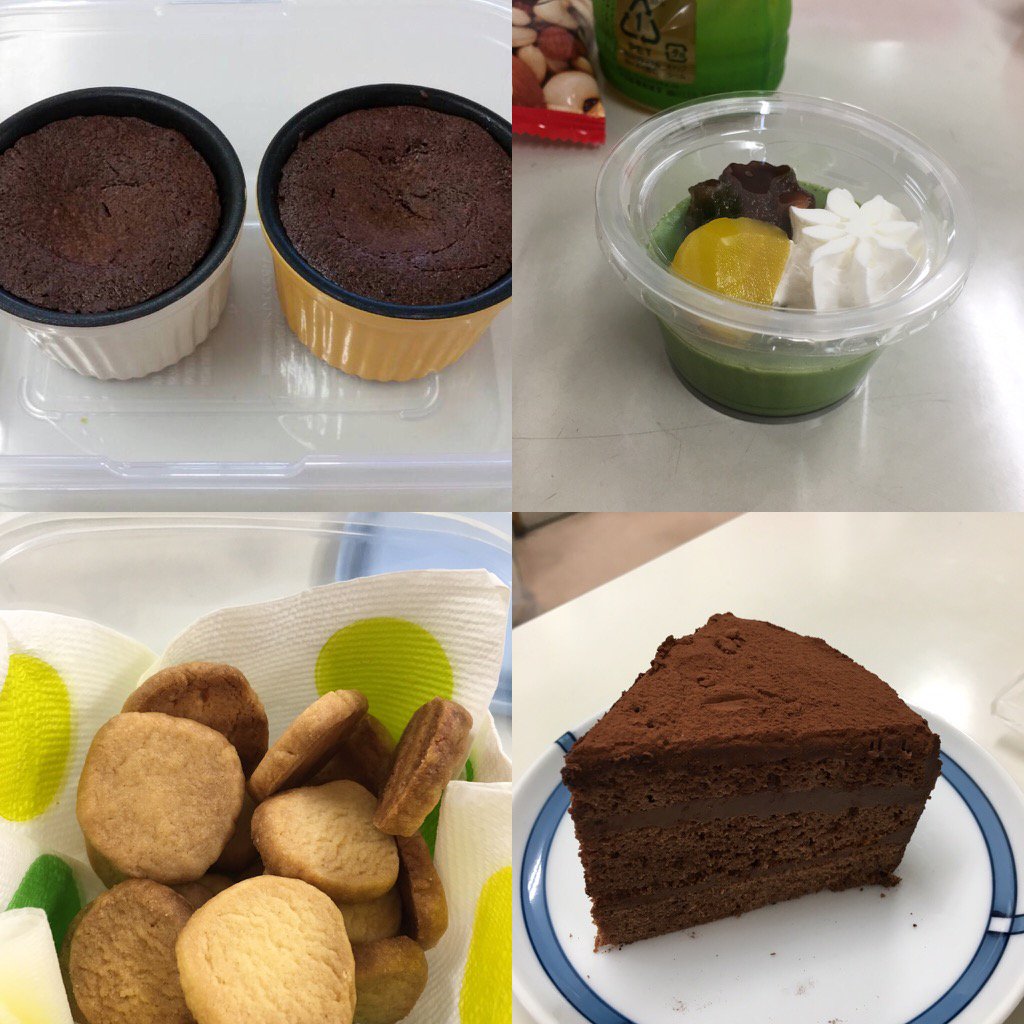 パートさんが毎回お菓子作ってきてくれる(o´艸`)
クオリティが凄い（笑）
だから横に大きくなるのねー