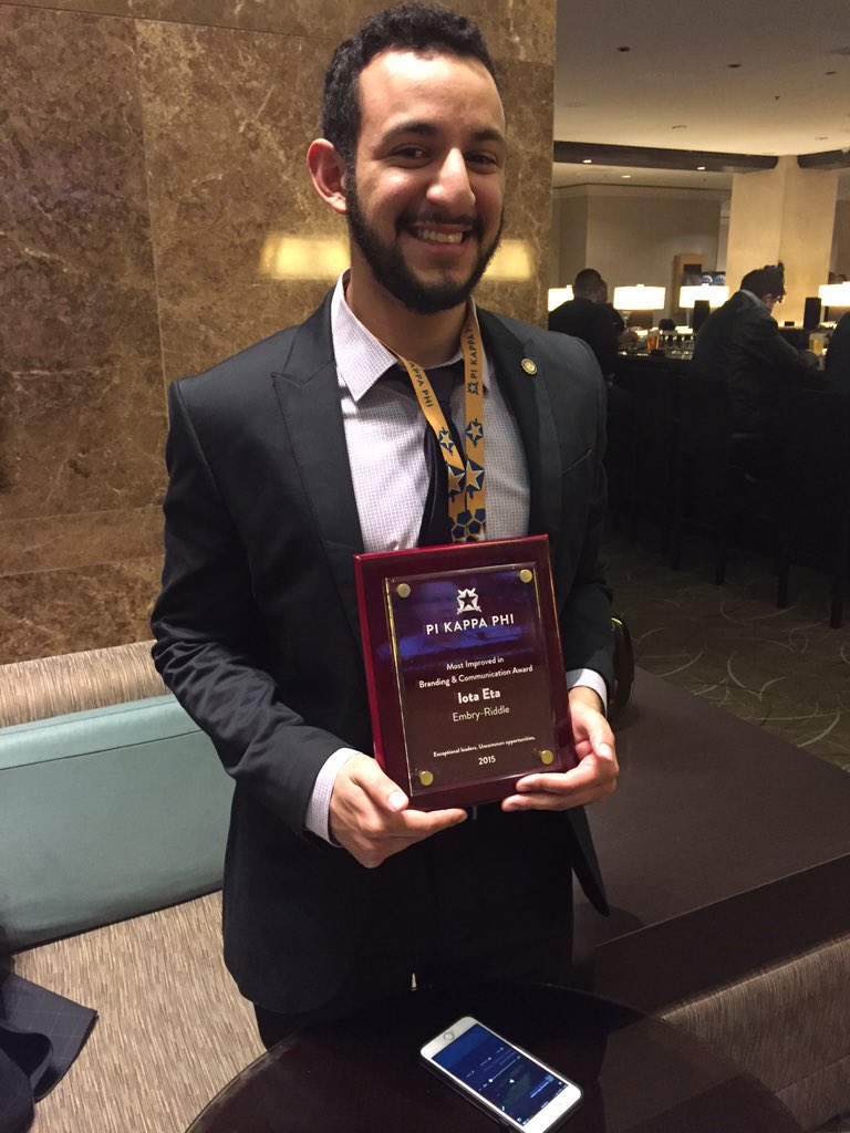 pikapp_embry's tweet photo. Mamma we made it. 
Most improved branding and communication #erauPiKapp https://t.co/ReNpk2UxSe