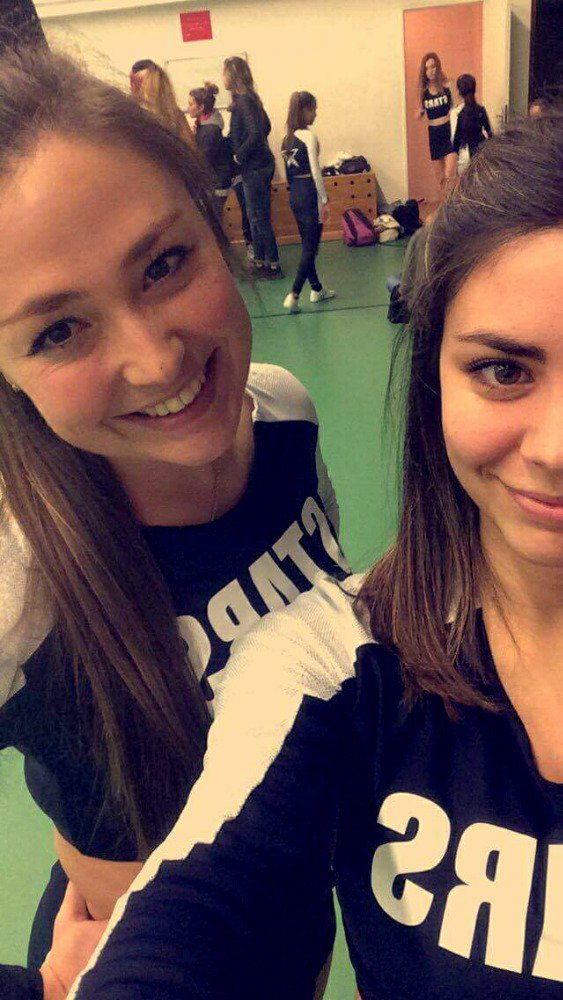 4weeks before the first competition. Can't wait #bluestars #marseille #uniform #cheerleading #cheerleader #teammates