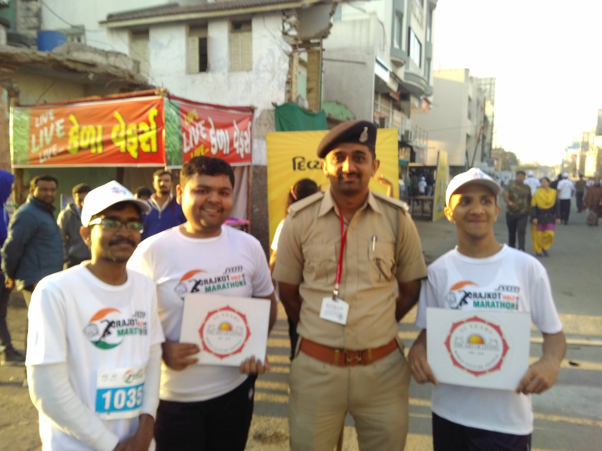 rishiol's tweet image. #RunforRajkot Completed :)