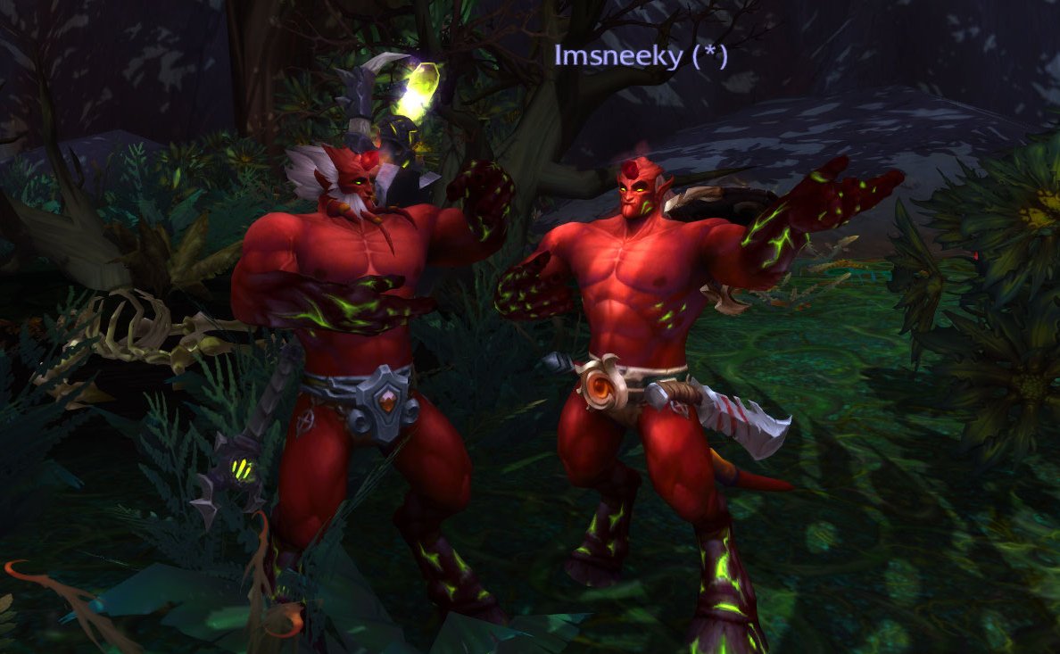 Sarkusmoss's tweet photo. I've created a monster @Goos_rum World of #Warcraft! #selfie #JewelofHellfire https://t.co/90p9DjpU0g