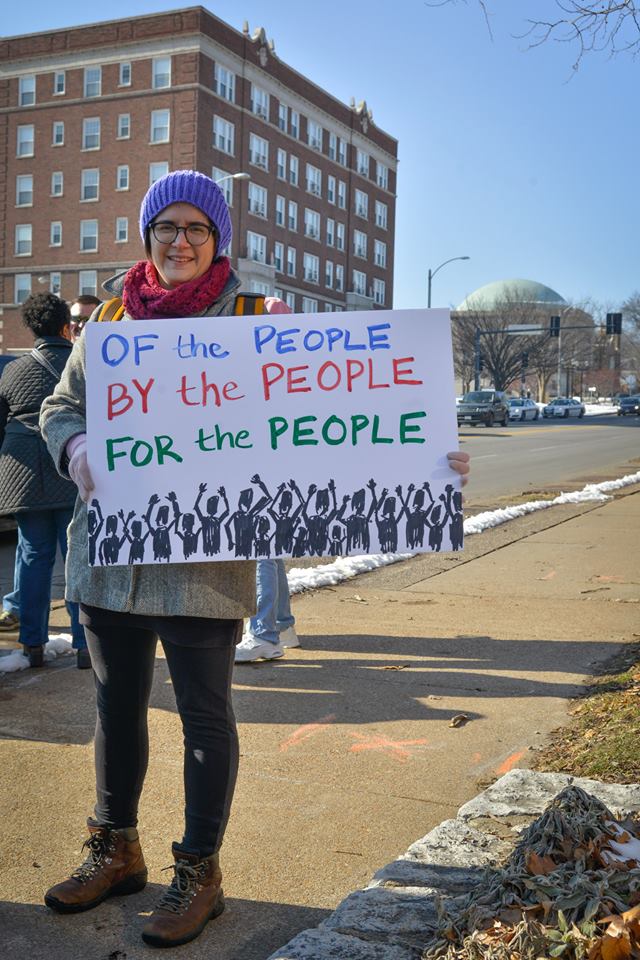 STL4Bernie's tweet photo. #BernDownTheLoop #MarchForBernie #STL4Bernie https://t.co/qAT9VUKnio