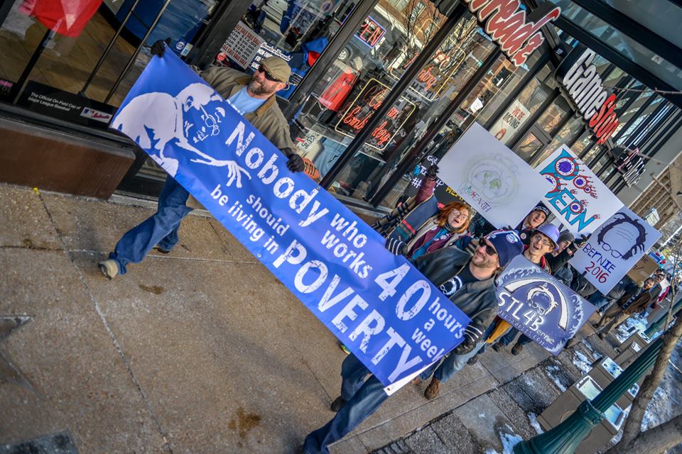 STL4Bernie's tweet photo. #BernDownTheLoop #MarchForBernie #STL4Bernie https://t.co/qAT9VUKnio