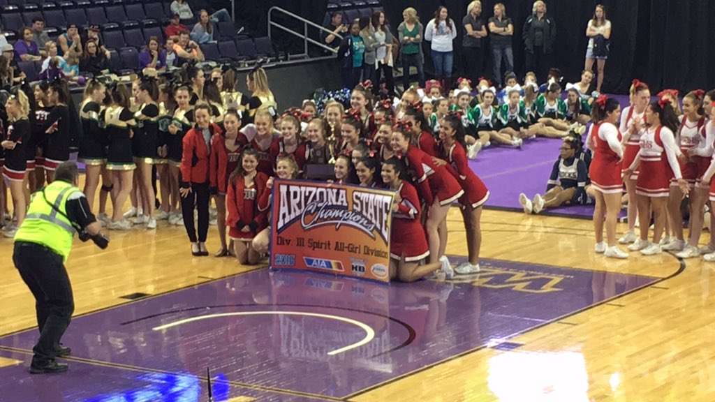 badlhoch's tweet photo. Did I mention that #SetonCatholicPrep Spiritline won a couple of State Titles today? No? Well they did 👍🏼🔥🏆🏅🎖 https://t.co/nwB1DuBgjK