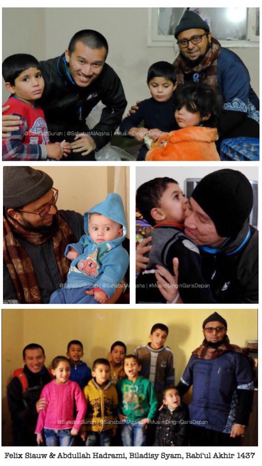 Ustadz @AbdullahHadrami &amp; Ustadz <a href="/felixsiauw/">Felix Siauw</a> bersama-sama menolong yatim Suriah. Bukankah persaudaraan itu indah?