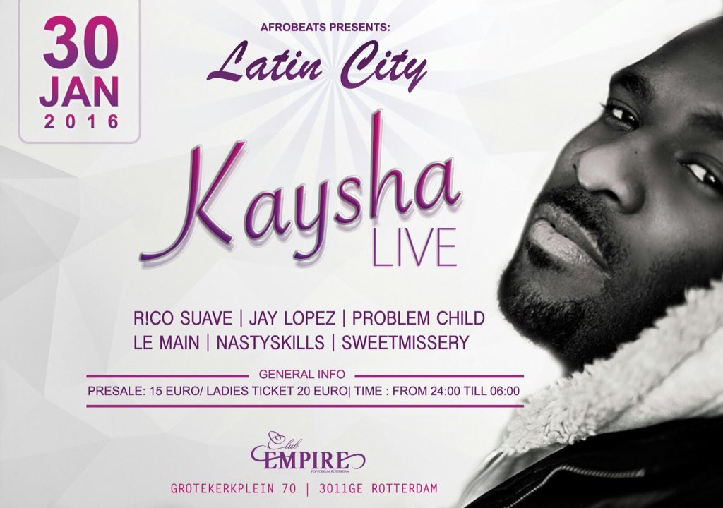 NastyBullys's tweet photo. Het is bijna weer volgende weekend kaysha live on stage 30-01-2016 in club 2612 Almere https://t.co/sjtOneajqE