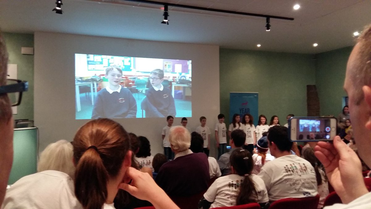DadsRockOrg's tweet photo. Not a dry eye in the house! Awesome song from the kids from Queensferry school #songfordad #yearofthedad https://t.co/XFwR2TmWcA